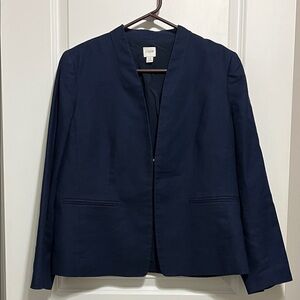 J. Crew Factory Broadway Blazer in Navy Size 12